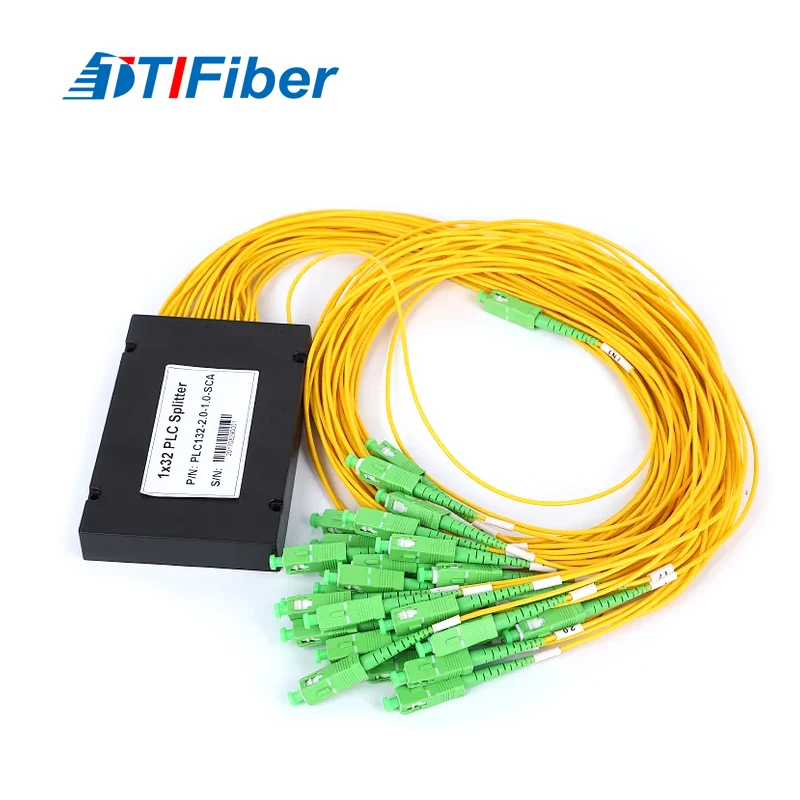 GPON PLC fiber optic splitter with SC/APC connectors