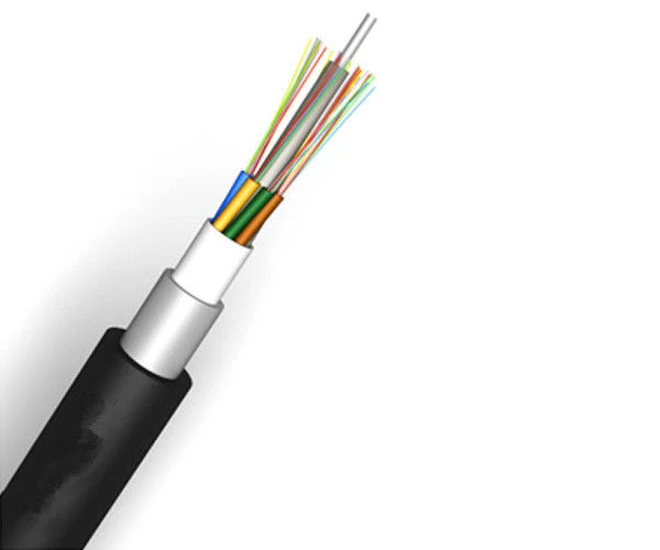 GYFXY non-metallic fiber optic cable cross-section with FRP reinforcement