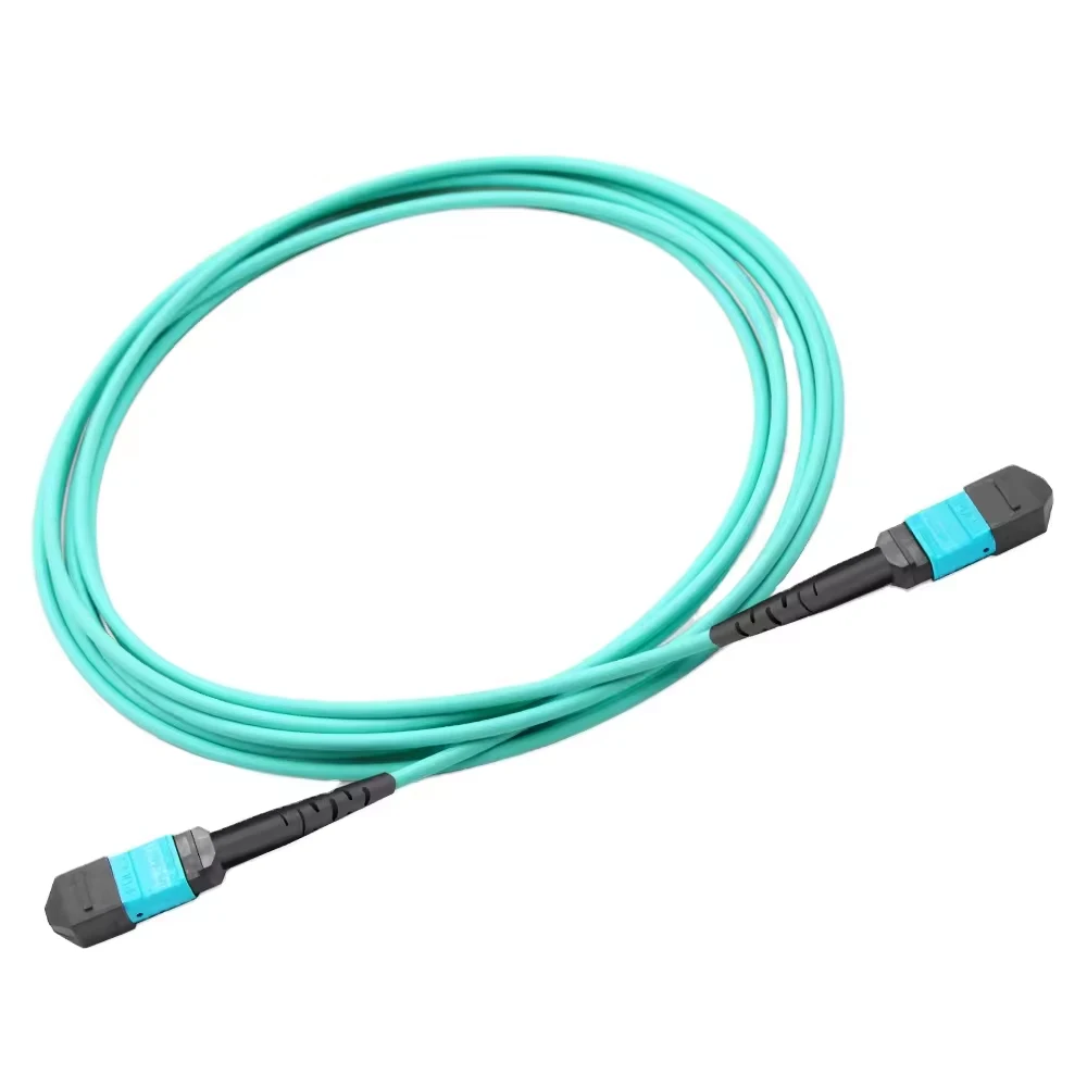MTP trunk cable showing high-density connector assembly