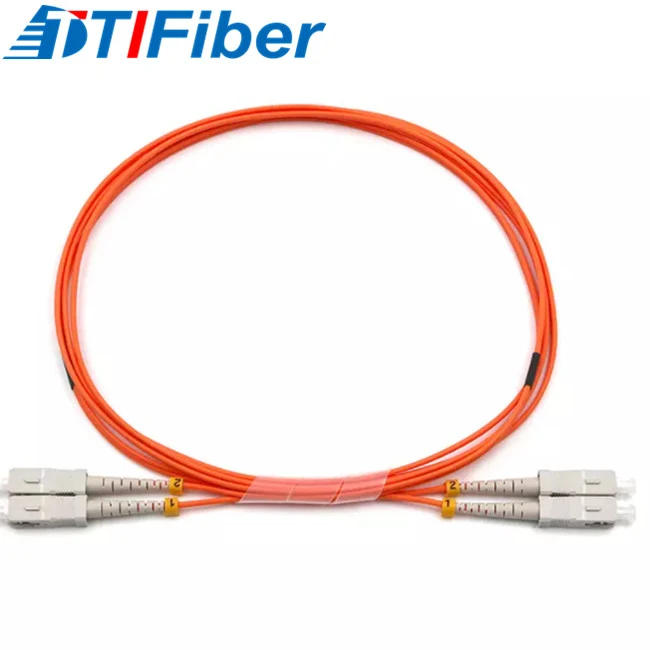 OM1 multimode 62.5/125μm fiber optic patch cord orange jacket