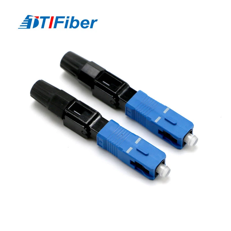 SC quick assembly connector for FTTH field installation