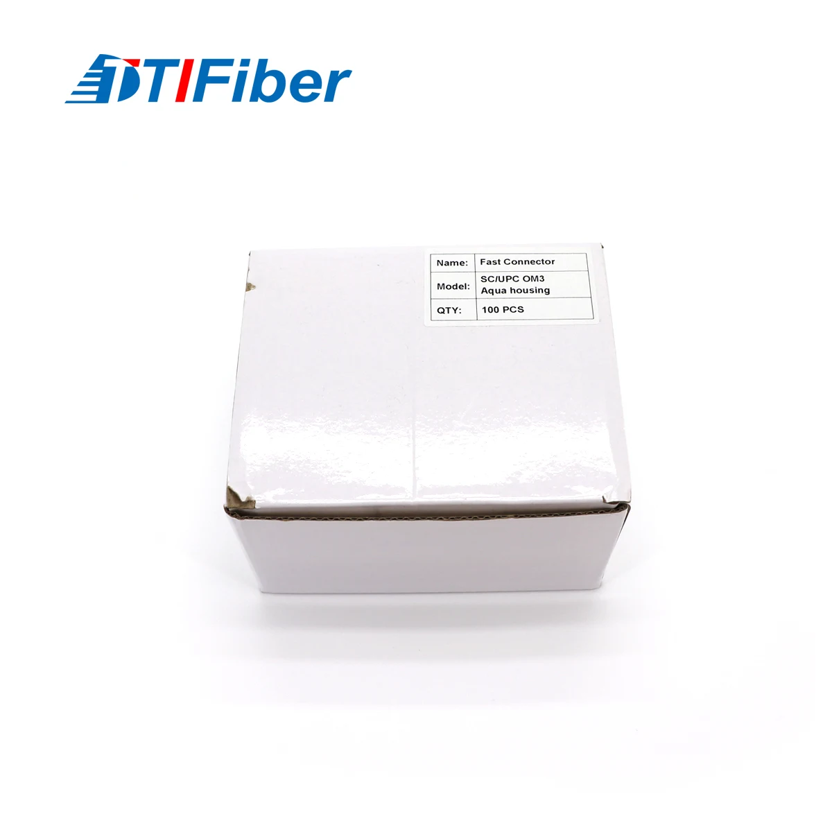 ST fiber optic connector detail view showing metal ferrule housing